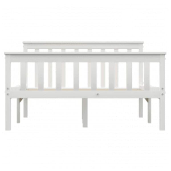 vidaXL Dormeuse Estraibile senza Materasso Bianca Legno Pino 120x200cm