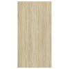 vidaXL Mobile TV Parete Rovere Sonoma e Bianco 37x37x72 cm Multistrato