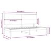 vidaXL Dormeuse senza Materasso 90x200 cm in Legno Massello di Pino