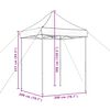 vidaXL Tenda da Festa Pieghevole Pop-Up Arancione 200x200x306 cm