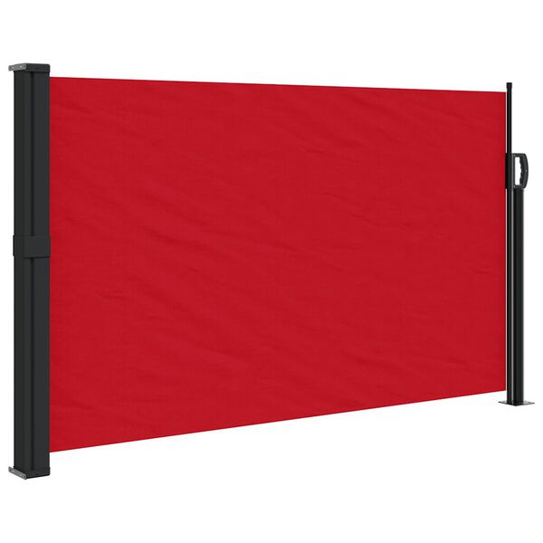 vidaXL Tenda da Sole Laterale Retrattile Rossa 117x300 cm