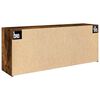 vidaXL Armadietto Bagno Rovere Fumo 100x25x40 cm in Truciolato