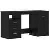 vidaXL Scrivania Rovere Nero Legno ingegnerizzato 140 x 50 x 76 cm