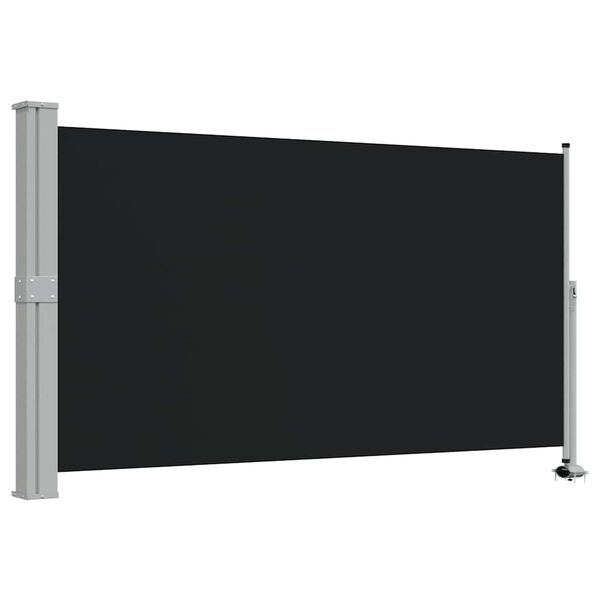 vidaXL Tenda da Sole Laterale Retrattile 140 x 300 cm Nera