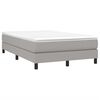 vidaXL Giroletto a Molle con Materasso Grigio Chiaro 120x190cm Tessuto