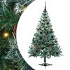 vidaXL Albero di Natale artificiale Verde 150 cm PVC e Acciaio