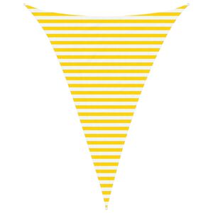 vidaXL Vela da ombra solare Giallo e Bianco 3 x 4 x 4 m