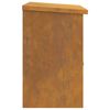 vidaXL Cassetta per pacchi Ruggine 44 x 35 x 59 cm acciaio corten