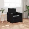 vidaXL Divano letto 60cm Nero Pelle Artificiale