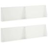 vidaXL Muro di contenimento 4 pz 80 x 12 x 40 cm Acciaio Bianco