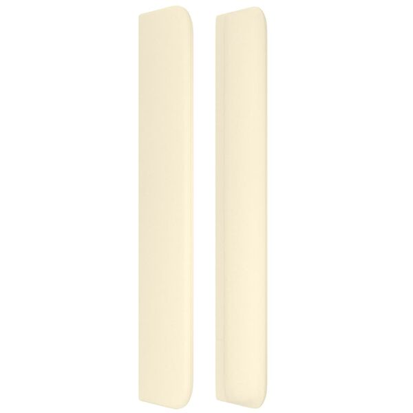 vidaXL Testiera ad Orecchio Crema 147x16x118/128 cm in Similpelle