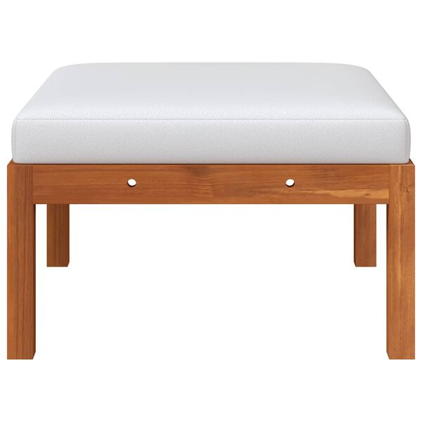 vidaXL Set da giardino 3 pezzi con cuscini in legno di acacia e corda