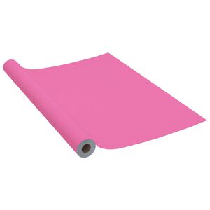 vidaXL Pellicola Autoadesiva per Mobili Rosa Lucido 500x90 cm in PVC