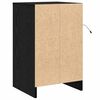 vidaXL Armadio da Notte Rovere Nero 38 x 34 x 61 cm Legno multistrato