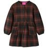 vidaXL Abito da Bambina a Maniche Lunghe Cognac 92