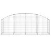 vidaXL Cesto Gabbione ad Arco 200x50x60/80 cm Ferro Zincato