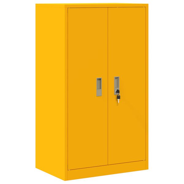 vidaXL Armadio Giallo senape 60 x 40 x 105 cm Acciaio