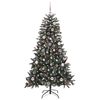 vidaXL Albero di Natale artificiale con 150 LED Verde 150 cm