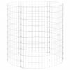 vidaXL Compostiera da Giardino &Oslash;100x100 cm in Acciaio Zincato