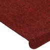 vidaXL Tappetini Autoadesivi per Scale 15 pz 65x24,5x3,5 cm Rosso