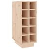vidaXL Portabottiglie 23x34x61 cm in Legno Massello di Pino