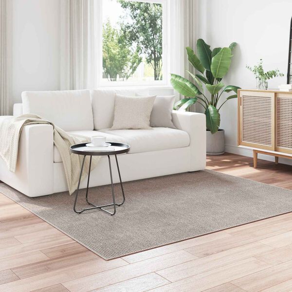 vidaXL Tappeti per area LUGO Crema e Taupe 120 x 120 cm Poliestere