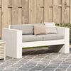 vidaXL Divano Giardino 2 Posti Bianco 134x60x62 cm Legno Massello Pino