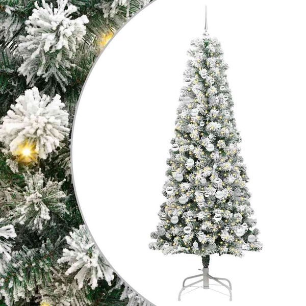 vidaXL Albero di Natale Artificiale con Rami Pieghevoli 210 cm
