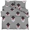 vidaXL Set Copripiumino Grigio 240x220 cm in Cotone