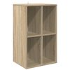 vidaXL Mobile porta vinili Rovere Sonoma 44,5 x 36,5 x 74,5 cm
