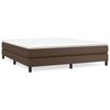 vidaXL Struttura Letto a Rete a Molle Marrone 180x200 cm in Similpelle