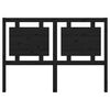 vidaXL Testiera per Letto Nera 140,5x4x100cm in Legno Massello di Pino