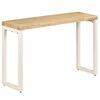 vidaXL Tavolo Consolle 120x35x76 cm Legno Massello di Mango e Acciaio