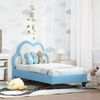 vidaXL Struttura letto per bambini con testata Blu 70 x 140 cm PU