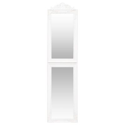 vidaXL Specchio Autoportante Bianco 40x160 cm
