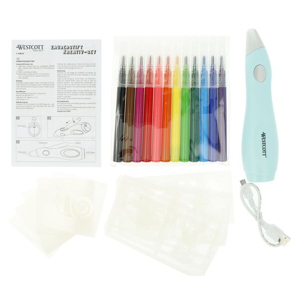 WESTCOTT Set Pennarello Aerografo Elettrico