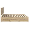 vidaXL Struttura del letto con cassetto Rovere Sonoma 200 x 200 cm