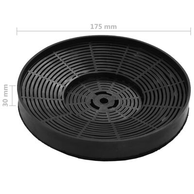 Filtri al Carbone per Cappa da Cucina 2 pz 175x30 mm