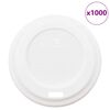 vidaXL Coperchi Tazze da Caff&egrave; Carta &Oslash;60mm 4oz 1000 pz Plastica Bianca