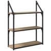 vidaXL Scaffale da parete A parete Rovere artigianale