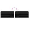 vidaXL Panca Porta Scarpe Nera 102x30,5x45 cm in Legno Multistrato