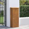 vidaXL Cassetta per pacchi Ruggine 44.5 x 29 x 110.5 cm acciaio corten