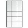 vidaXL Specchio a Parete Nero 100x60 cm in Metallo