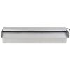 vidaXL Cascata per Laghetto Rettangolare con LED in Acciaio Inox 45 cm