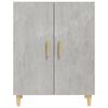 vidaXL Credenza Grigio Cemento 70x34x90 cm in Legno Multistrato