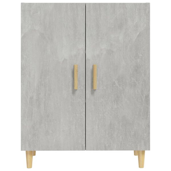 vidaXL Credenza Grigio Cemento 70x34x90 cm in Legno Multistrato