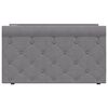 vidaXL Dormeuse con Presa USB Grigio Chiaro in Tessuto 90x200 cm