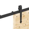 vidaXL Porta Scorrevole con Set Hardware 85x210 cm Legno Massello Pino