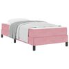 vidaXL Letto a molle con materasso Rosa 100 x 200 cm Tessuto