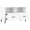 vidaXL Mobile Porta TV Bianco 80x36x50 cm in Legno Multistrato
